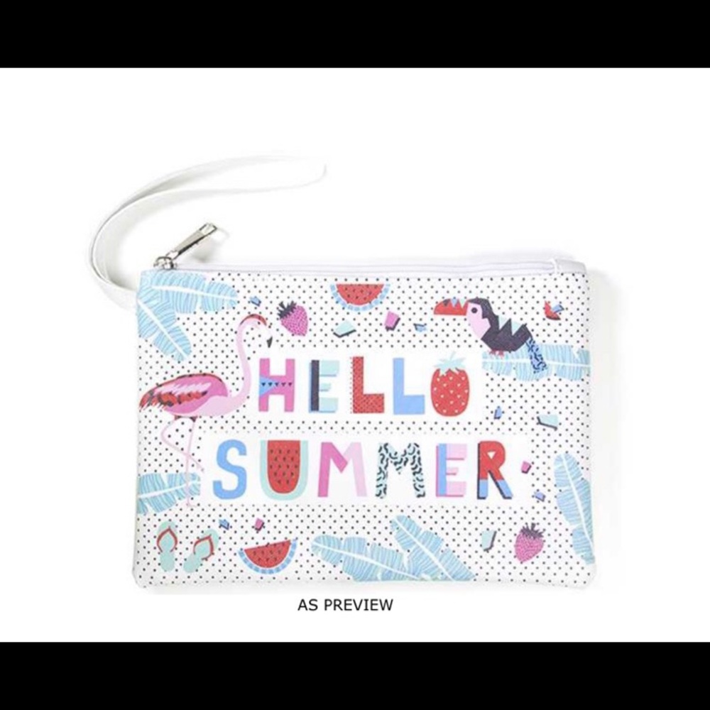Hello Summer Pouch With Strap